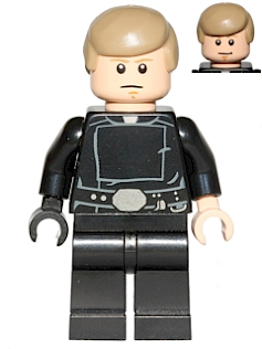Luke Skywalker - Jedi Master, Dark Tan Smooth Hair