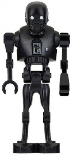 K-2SO Droid — K-2SO Droid - Dark Bluish Gray and Silver Chest Panel