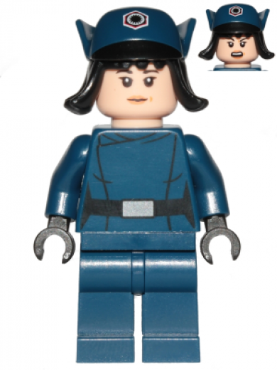 Rose Tico — Rose Tico - Dark Blue First Order Officer Disguise, Hat with Hair