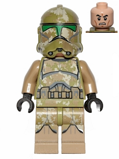 Clone Trooper, 41st Elite Corps (Phase 2) - Kashyyyk Camouflage, Scowl