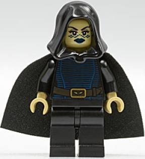 Barriss Offee - Black Cape, Hood and Legs