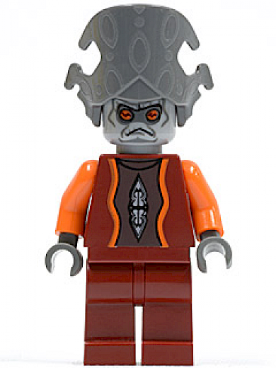 Nute Gunray — Nute Gunray - Dark Red Outfit, Dark Bluish Gray Headgear