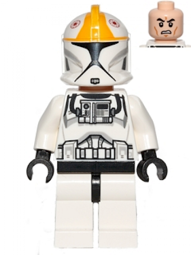 Clone Trooper Pilot — Clone Trooper Pilot (Phase 1) - Bright Light Orange Markings, Scowl
