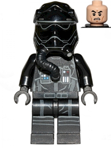 First Order TIE Fighter Pilot — First Order TIE Fighter Pilot - Two White Lines on Helmet
