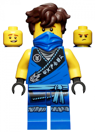 Jay — Jay - Legacy, Rebooted, Ninjago Logogram 'MASTER' on Torso, Hair
