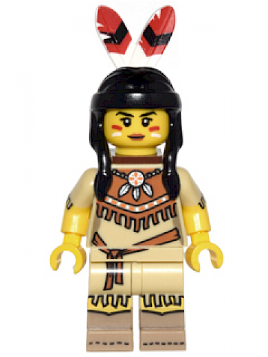 Tribal Woman — Tribal Woman, Series 15 (Minifigure Only without Stand and Accessories)