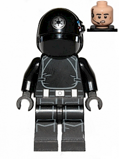 Imperial Gunner - Helmet with Silver Imperial Logo, Light Nougat Head, Open Mouth