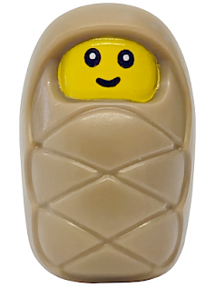 Baby / Infant - with Stud Holder on Back with Smiling Face and Small Eyes Pattern (6131197)