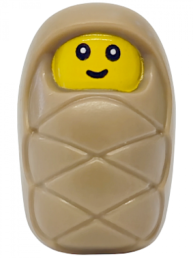 Baby / Infant — Baby / Infant - with Stud Holder on Back with Smiling Face and Small Eyes Pattern (6131197)