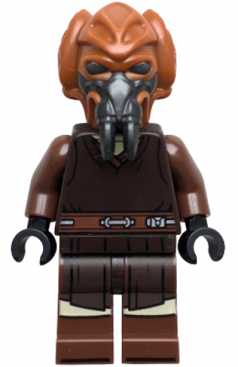 Plo Koon — Plo Koon - Dark Brown Robe, Tan Shirt, Printed Legs