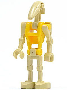 Battle Droid Commander - Yellow Torso, Angled Arm and Straight Arm