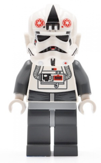 AT-AT Driver — AT-AT Driver - Red Imperial Logo, Bluish Grays, Black Head, Stormtrooper Type 2 Helmet