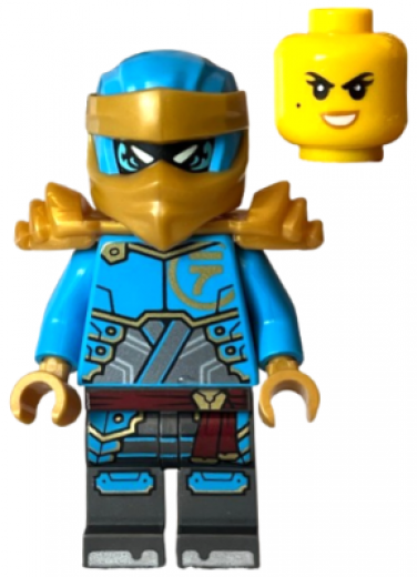 Nya — Nya - Dragons Rising, Tunic with Large Armor Plates, Head Wrap, Shoulder Armor