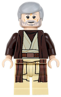Obi-Wan Kenobi - Old, Dark Brown Hooded Coat