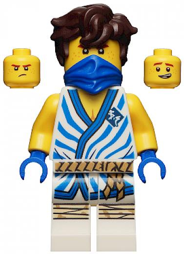 Jay — Jay - Legacy, White Tunic with Blue Trim and Stripes