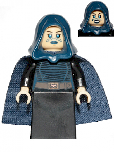Barriss Offee — Barriss Offee - Dark Blue Cape and Hood, Black Skirt