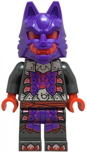 Wolf Mask Warrior — Wolf Mask Warrior - Dark Purple and Red Mask