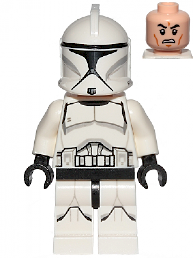 Clone Trooper — Clone Trooper (Phase 1) - Printed Legs, Scowl