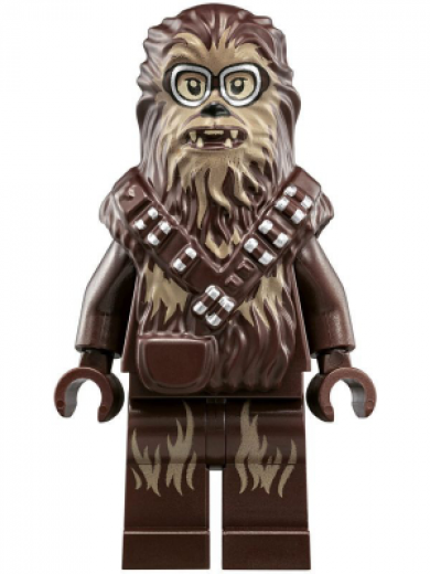 Chewbacca — Chewbacca - Dark Brown, Medium Nougat Fur, Crossed Bandoliers, Goggles