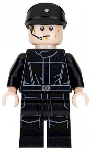 Imperial Shuttle Pilot — Imperial Shuttle Pilot - Light Nougat Head with Headset, Imperial Officer Cap