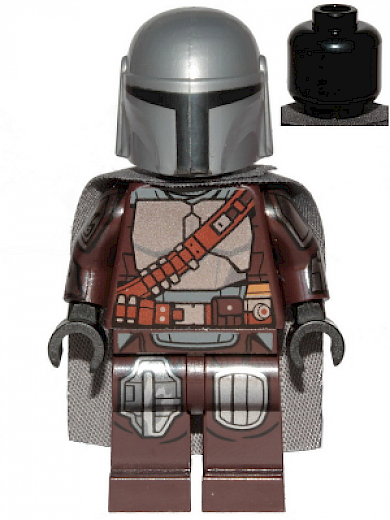 The Mandalorian / Din Djarin / 'Mando' — The Mandalorian / Din Djarin / 'Mando' - Silver Beskar Armor, Cape, Plain Head