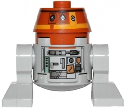 Astromech Droid — Astromech Droid, C1-10P (Chopper) - Light Bluish Gray Body