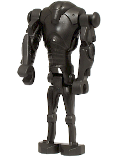 Super Battle Droid - Pearl Dark Gray, Narrow Head, Chest Light Indent
