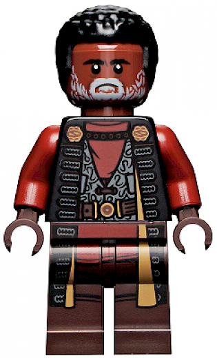 Greef Karga — Greef Karga - Black Magistrate Robe, Dark Brown Printed Legs, Gray Beard