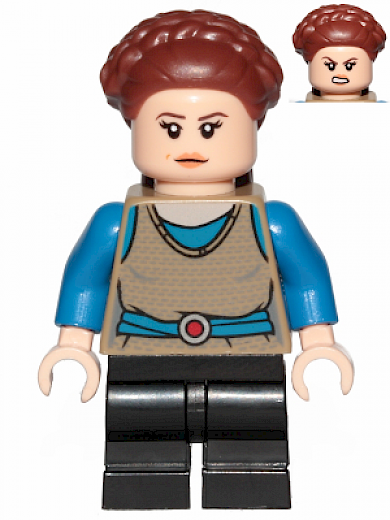 Padmé Naberrie — Padmé Naberrie (Amidala) - Light Nougat Head, Medium Legs
