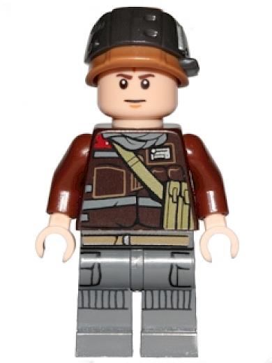 Rebel Trooper — Rebel Trooper - Light Nougat Head, Helmet with Pearl Dark Gray Band (Private Calfor)