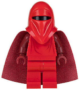 Imperial Royal Guard - Dark Red Arms and Hands, Starched Fabric Cape