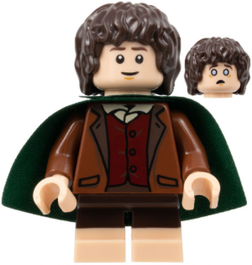 Frodo Baggins — Frodo Baggins - Reddish Brown Jacket, Light Nougat Feet, Dark Green Cape