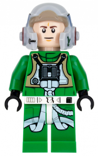 Rebel Pilot A-wing — Rebel Pilot A-wing - Green Jumpsuit with Dark Tan Vest (Jake Farrell)