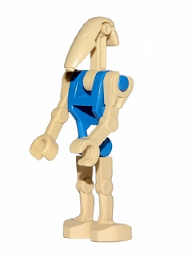 Battle Droid Pilot — Battle Droid Pilot - Blue Torso, Angled Arm and Straight Arm