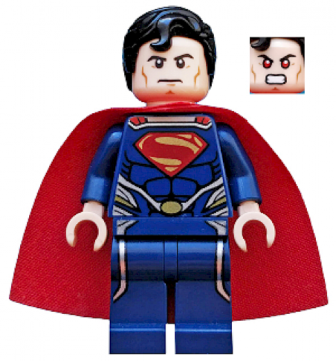 Superman — Superman - Dark Blue Suit, Starched Fabric Cape