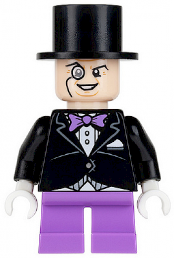 The Penguin — The Penguin - Medium Lavender Short Legs, Black Jacket