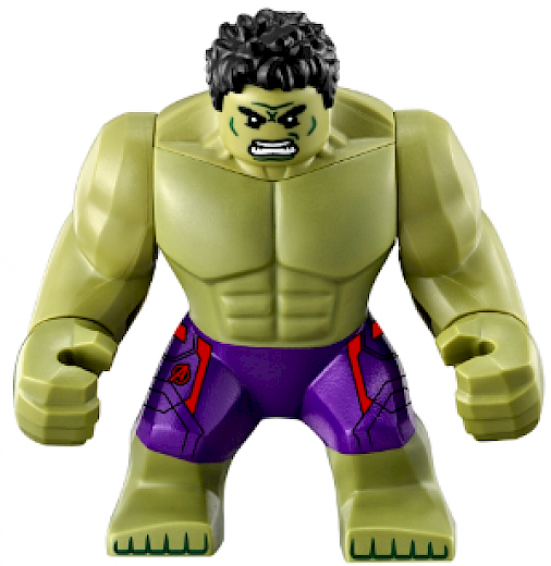 Hulk — Hulk - Giant, Dark Purple Pants with Avengers Logo